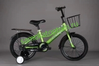 Велосипед  TJGUAN  16" c корзиной зеленый - Самокаты оптом