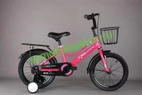Велосипед  TJGUAN  12" c корзиной розовый - Самокаты оптом
