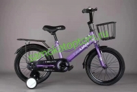 Велосипед  TJGUAN  20" c корзиной фиолетовый - Самокаты оптом