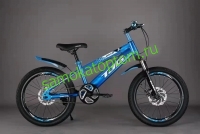 Велосипед  TJG  16" с дисковым тормозом голубой - Самокаты оптом