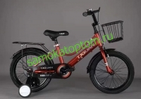 Велосипед  TJGUAN  12" c корзиной красный - Самокаты оптом